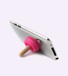 Pink Sucker Stand Joystick Mobile Phone
