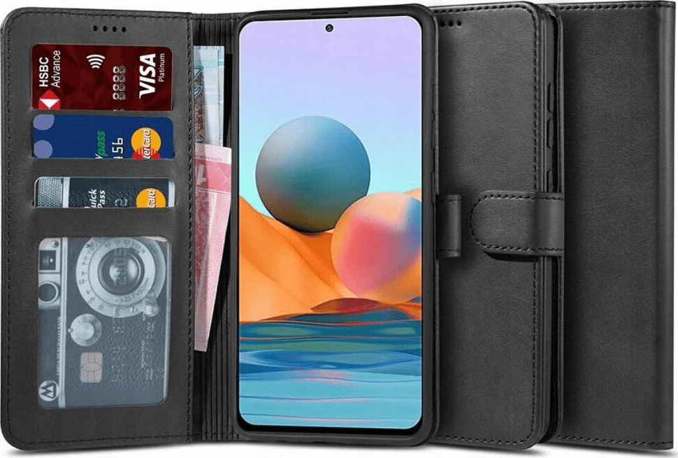 Tech-Protect Tech-Protect Wallet Δερματίνης Μαύρο (Redmi Note 10 Pro)