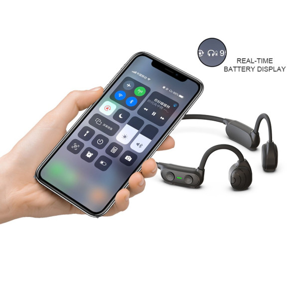 TECHLY ICC-SH-BONE-BLT Open Ear Bluetooth V5.0 Bone Conduction Running IPX4