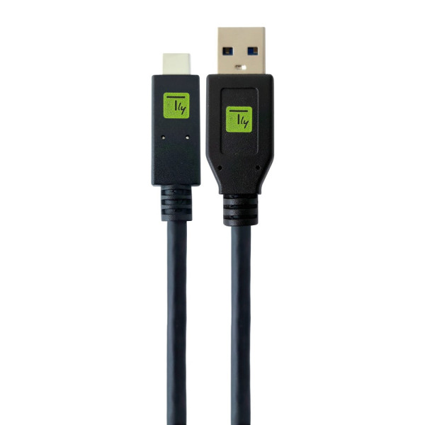 Techly ICOC MUSB31-CMAM10T Καλώδιο USB 3.1 A αρσενικό / USB-C ™ αρσενικό 1m μαύρο