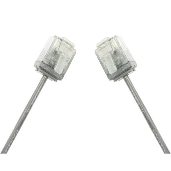 TECHLY ICOC U6-SLIM-010T Καλώδιο δικτύου UTP Cat.6 Λευκό Ultra Slim 1m