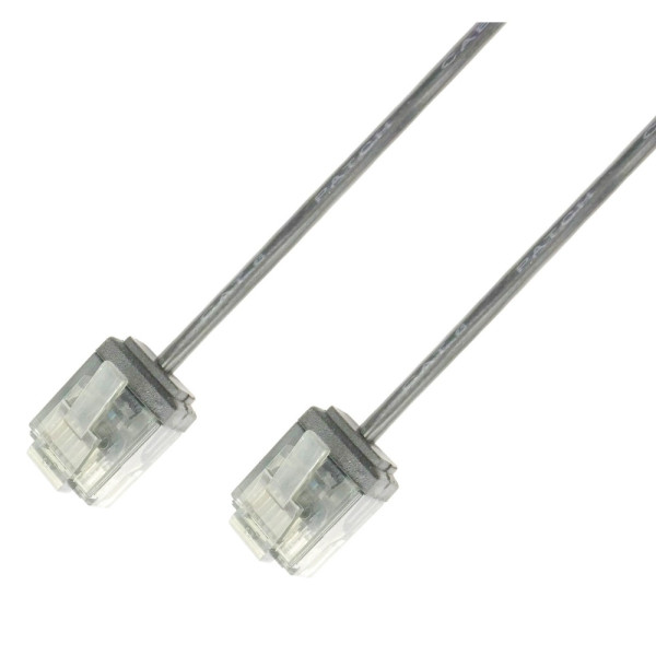 TECHLY ICOC U6-SLIM-010T Καλώδιο δικτύου UTP Cat.6 Λευκό Ultra Slim 1m