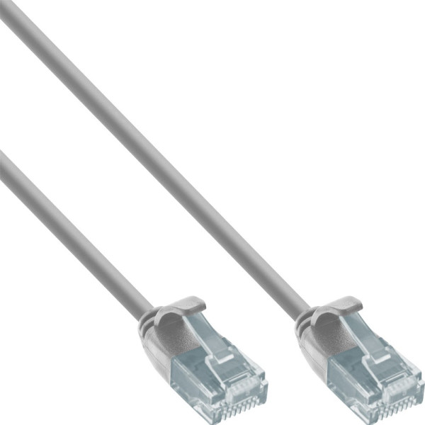 TECHLY ICOC U6-SLIM-010T2 Καλώδιο Patch δικτύου Cat.6 UTP Slim 1m Γκρι