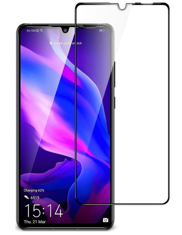 Huawei P30 Lite Tempered Glass 9H Screen Protector (Black) (oem)