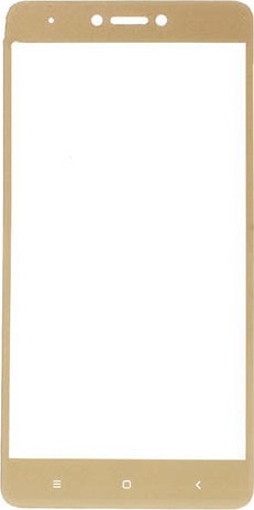 Tempered Glass Screen Protector for Redmi Note 4X gold (OEM)