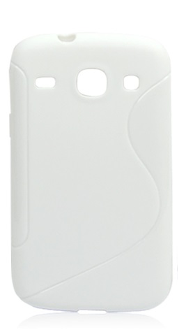 Θήκη Gel TPU Γραμμής S για το Samsung Galaxy Core i8260 / Core Duos i8262 Λευκό  I8260GCSLW OEM