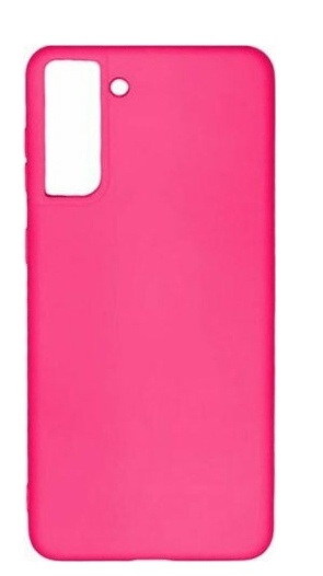 Θήκη ματ TPU σιλικονη μαλακή πίσω κάλυμμα για SAMSUNG S21 -  ΦΟΥΞΙΑ  (OEM)