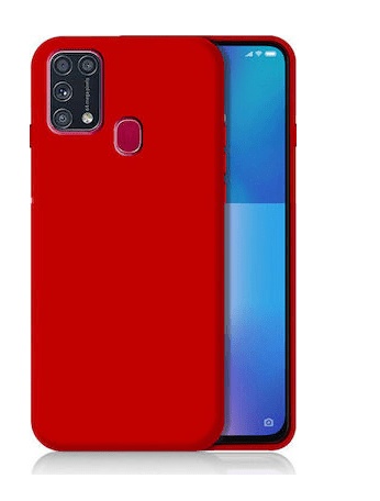 Θήκη ματ tpu σιλικονη μαλακή πίσω κάλυμμα για Samsung Galaxy M31 - κοκκινο χρωμα  (oem)