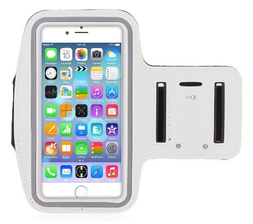 Universal Sports Armband XL (White) for Large Phones including iPhone 6 Plus (OEM)