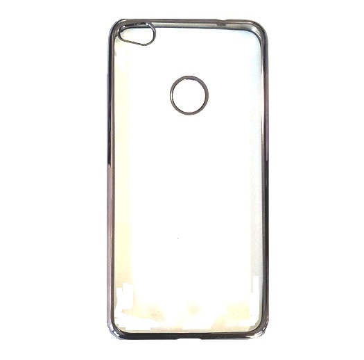 Θήκη TPU Σιλικόνης Διάφανη με Frame Μαύρο για Huawei P8 Lite 2017/P9 Lite 2017/Honor 8 Lite (oem)