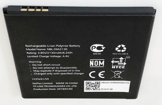 Original battery for TP-LINK NBL-39A2130 (Neffos Y5) 2130Mah