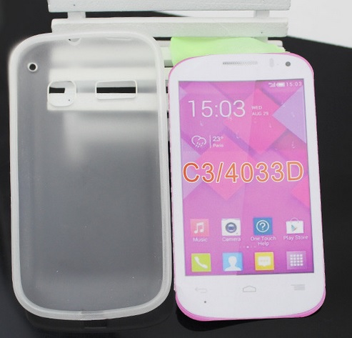 Alcatel One Touch Pop C2 (OT-4032D) TPU Gel Case (White) (OEM)