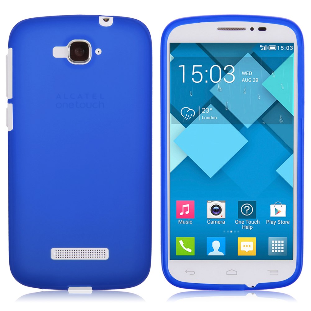 Alcatel One Touch Pop C7 TPU Gel Case (OT-7041D) (Blue) (OEM)