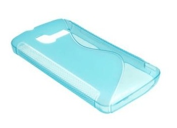 Θήκη TPU Gel Case S-Line για Alcatel One Touch Fire 4012A Διαφανές Γαλάζιο (OEM)