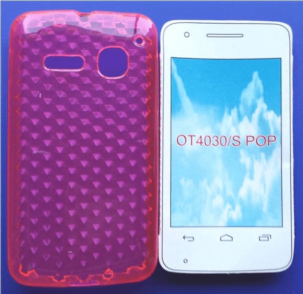 TPU Gel Case Diamonds for Alcatel One Touch S'Pop OT 4030d Pink (OEM)