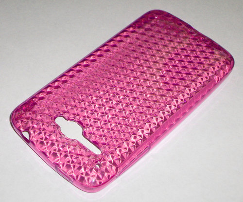 TPU Gel Case Diamonds for Alcatel One Touch X'Pop 5035D (OT-5035D) Diamonds Fancy Pink (OEM)