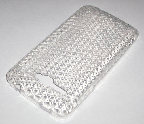 TPU Gel Case Diamonds for Alcatel One Touch X'Pop 5035D (OT-5035D) Clear (OEM)