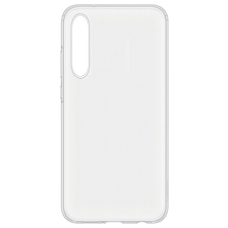TPU Gel Θήκη Σιλικόνης Διάφανη-Λευκή Πίσω Μέρος for Huawei P20 Pro (oem)