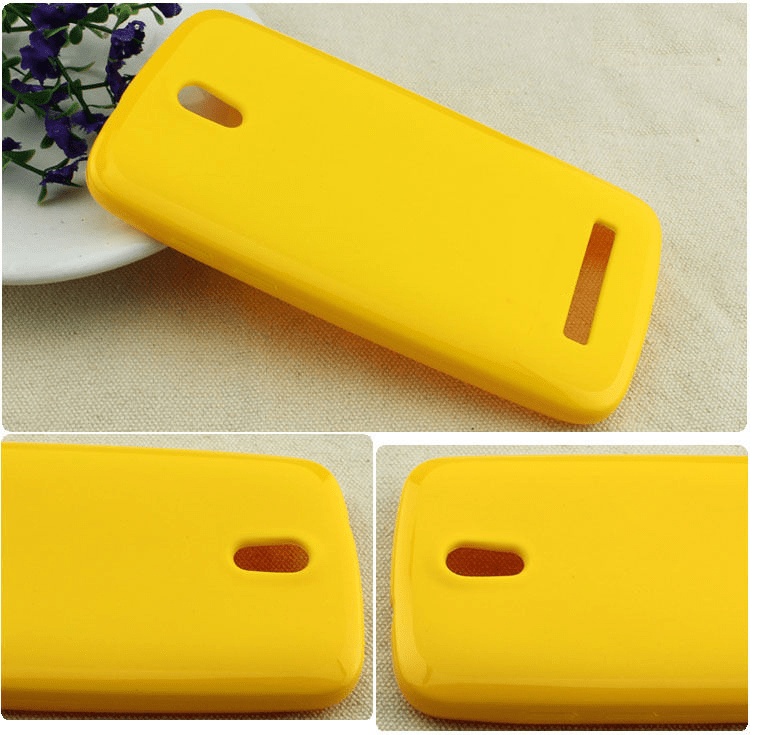 Θήκη TPU Gel για HTC Desire 500 Κίτρινο (OEM)