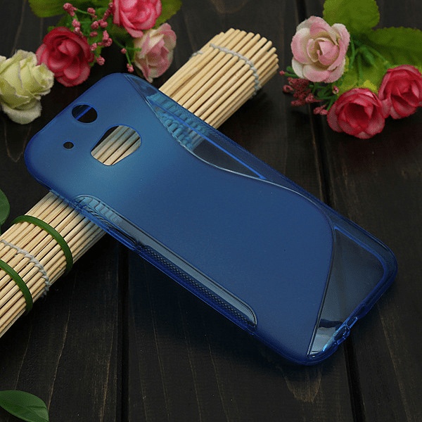TPU Gel Case S-Line for HTC One (M8) Blue (OEM)
