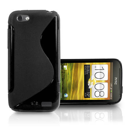 HTC One 5 TPU Gel S-Line Case (Black) (OEM)