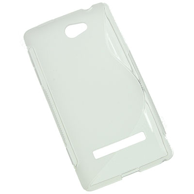 Θήκη TPU Gel S-Line για HTC Windows Phone 8S Άσπρο Ημιδιάφανες (OEM)