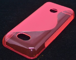 TPU Gel S-Line Case for Nokia 208 - Red (OEM)