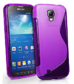 TPU Gel Case S-Line for Samsung Galaxy S4 Active i9295 Purple (OEM)