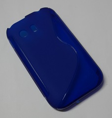 Samsung Galaxy Y S5360 TPU Gel Case - Blue (S-Line) (OEM)