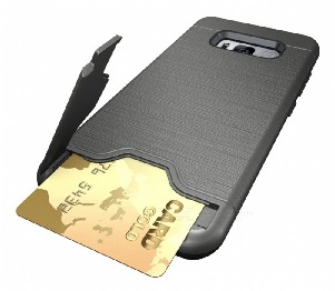 Hard TPU Gel Case With Card Slot for Samsung Galaxy S8 (G950F) Silver (OEM)