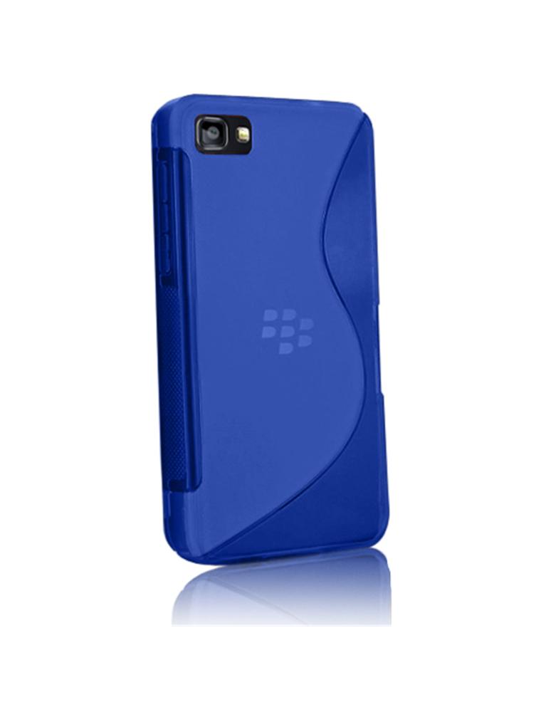 BlackBerry Z10 G510 TPU Gel S-Line Case - Blue (OEM)