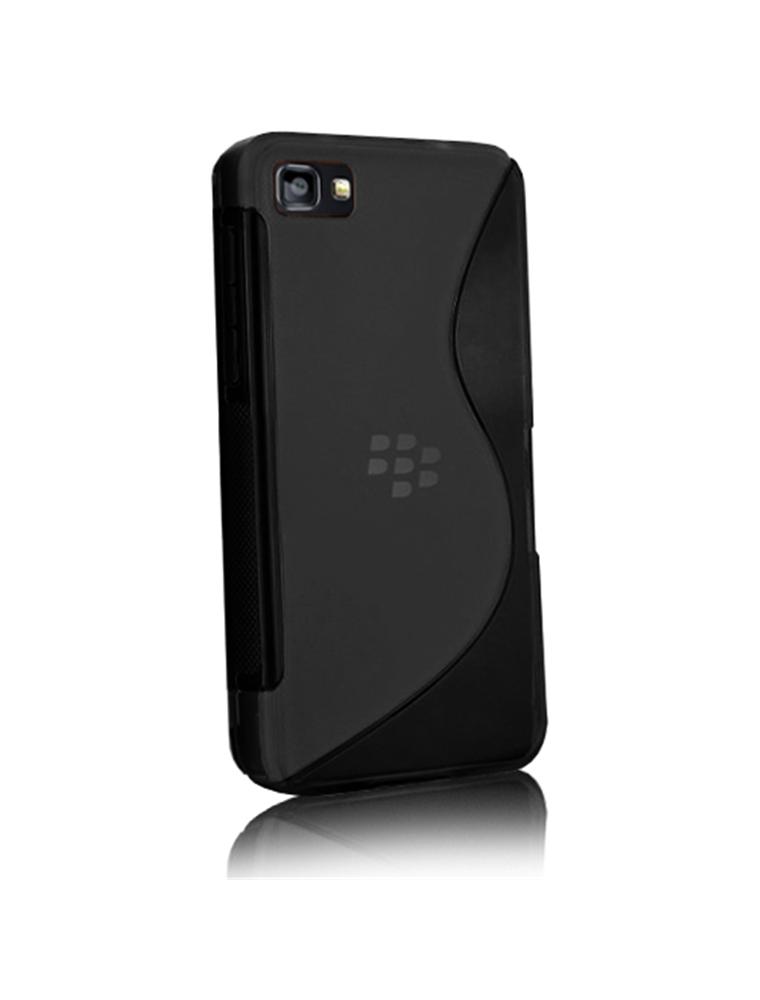 BlackBerry Z10 Gel TPU S-Line Case - Black (OEM)