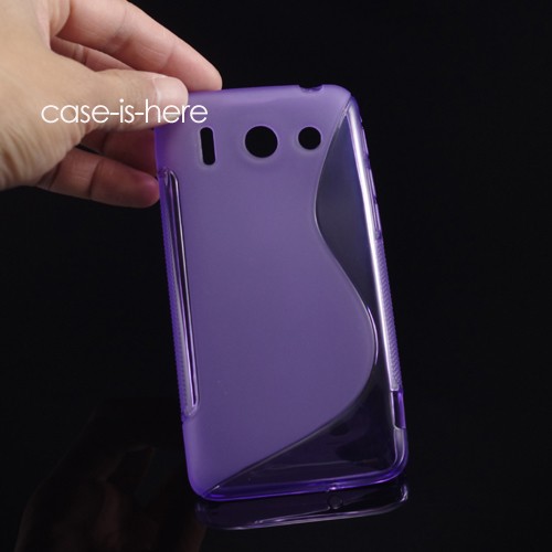 Θήκη TPU GEL Με Γραμμή S για Huawei Ascend G510 Μωβ (OEM)