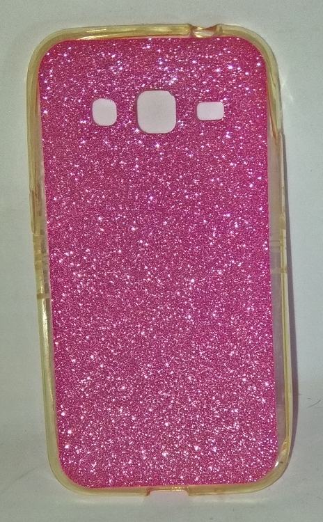 Θήκη TPU  για Samsung Galaxy Core 2 glitter pink (ΟΕΜ)