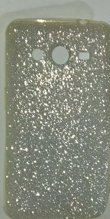 Θήκη TPU  για Samsung Galaxy Core 2 glitter silver (ΟΕΜ)