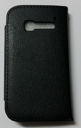 Leather Magnetic Wallet/Case for Alcatel One Touch Pop C5 (OT-5036D) Black (OEM)