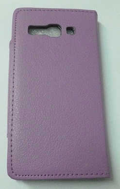 Leather Magnetic Wallet/Case for Alcatel One Touch Pop C9 OT-7047D Purple (OEM)