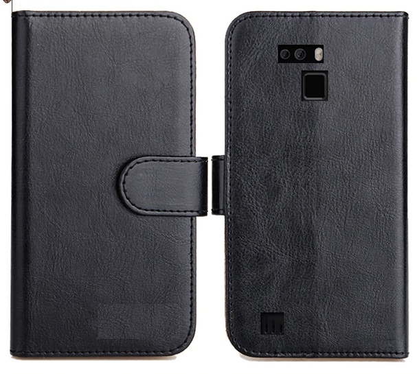 Black Leather Flip Wallet Case for Cubot King Kong 3 (OEM)
