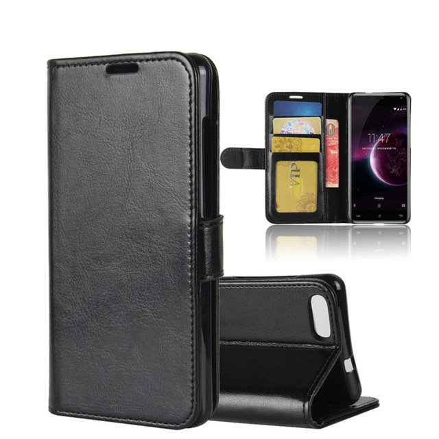 Cubot Magic Leather Flip Wallet Cover - Black (OEM)