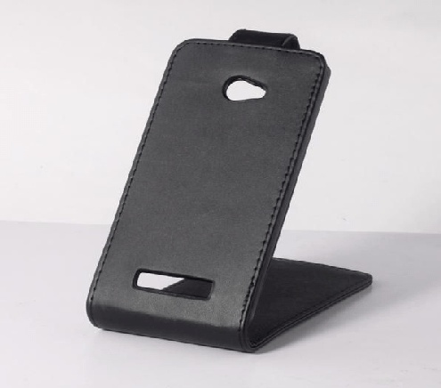 Leather Flip Case for HTC Windows Phone 8X Black (OEM)