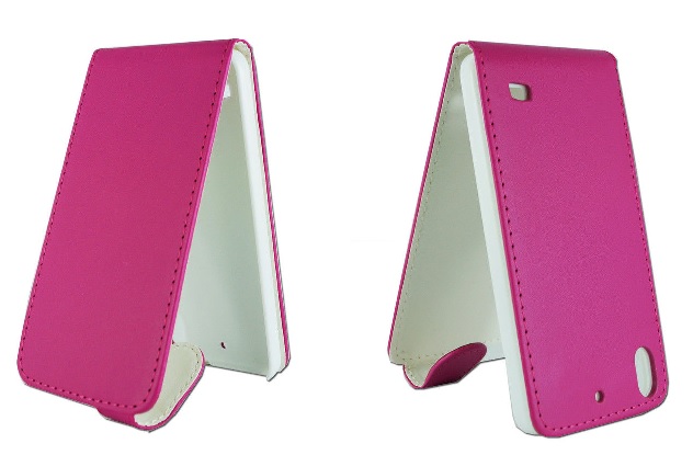 Huawei Ascend G620s Leather Flip Case (Magenta) (OEM)