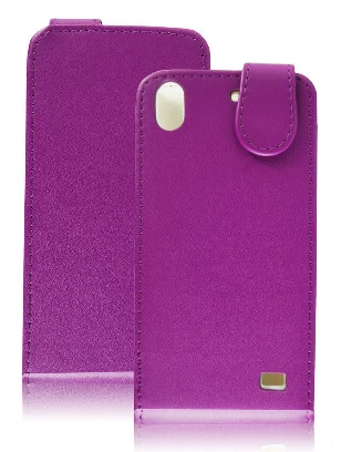 Huawei Ascend G620s Flip Leather Case (Purple) (OEM)