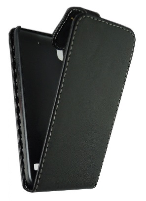 Huawei Ascend G620s Leather Flip Case (Black) (OEM)