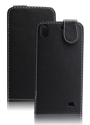 Huawei Ascend G620s Leather Flip Case (Black) (OEM)