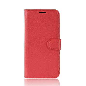 Leather Flip Case for Xiaomi Pocophone F1 Red (OEM)