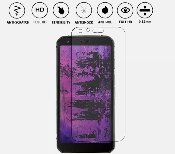 Προστατευτικό Τζαμάκι Full Screen Tempered Glass για Caterpillar CAT S62 PRO