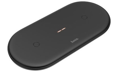 Hoco CW23 Wireless Charging Stand 10W Fast Charging (Black) (Dual Device) CW33 (Qi Pad) (CW33)