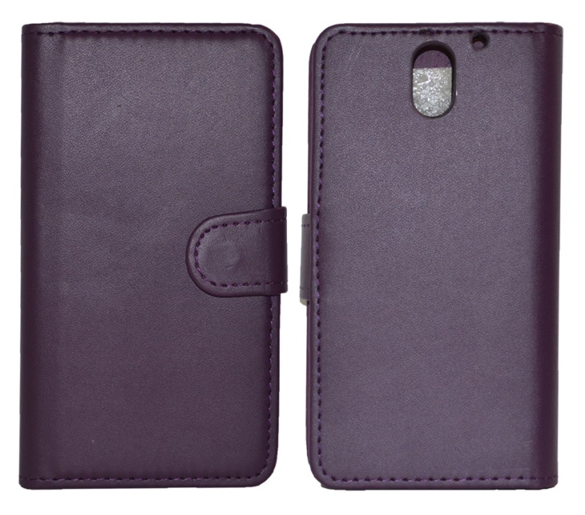 Leather Wallet/Case for HTC Desire 610 Purple (OEM)