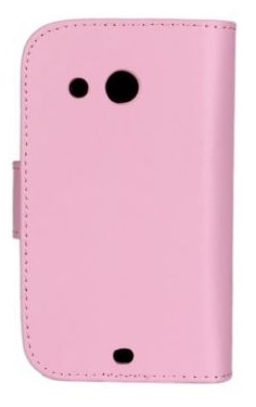 Leather Wallet/Case for HTC Desire C Pink (OEM)