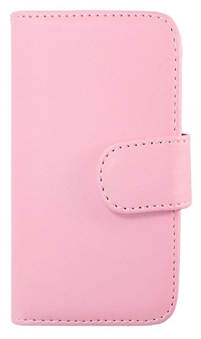 Leather Wallet/Case for HTC Desire C Pink (OEM)